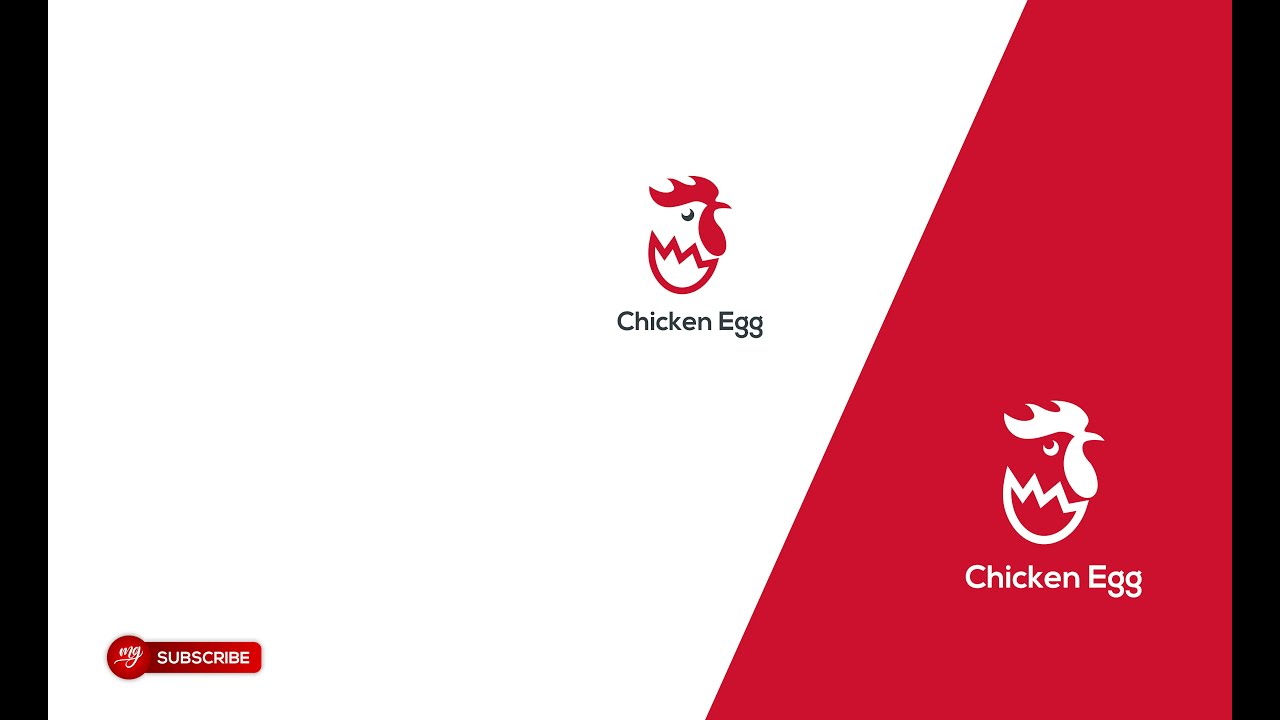 Simple Chicken Egg logo - CorelDraw X7
