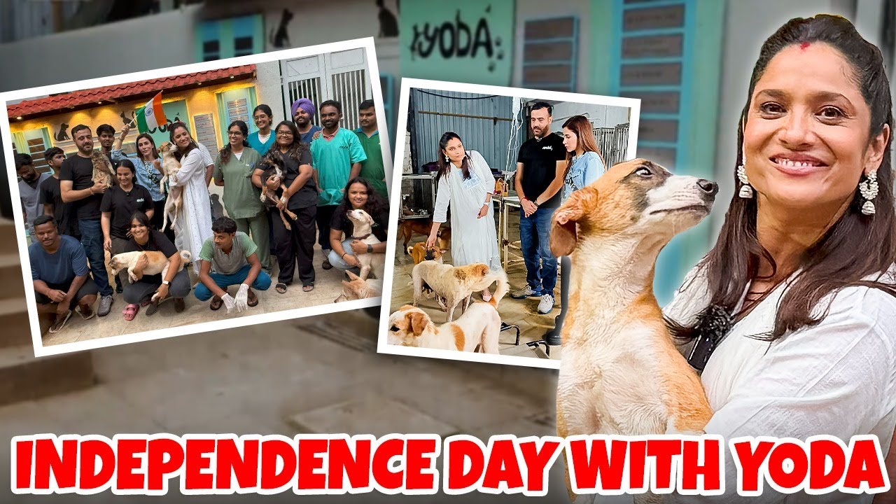 Ankita Spends Independence Day at YODA ❤🐶 @ANVI
