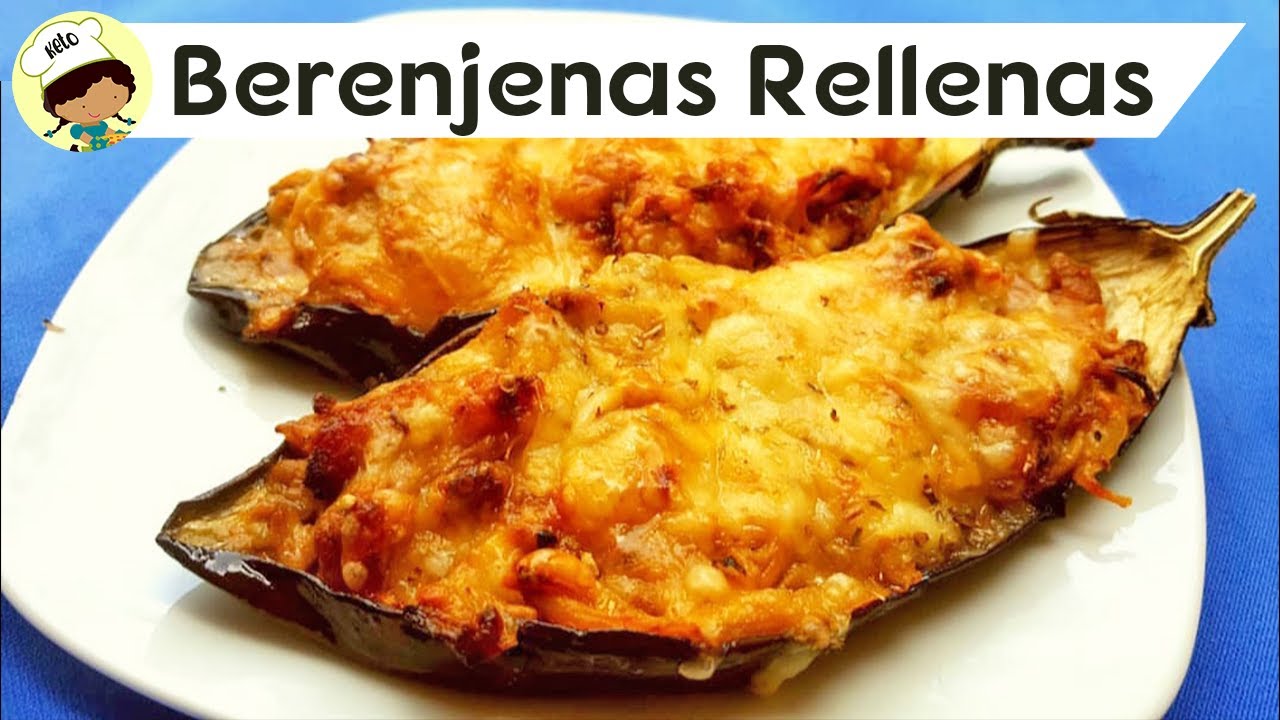 BERENJENAS RELLENAS | Receta keto | Cetogenica| sin gluten
