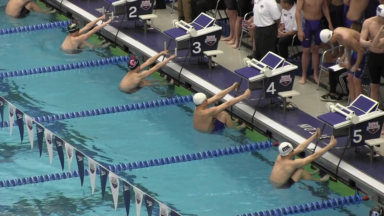 Men 4x50 Yard Medley Relay (Finals)_Mason Manta Rays (A)_Carson Foster (17) & Jake Foster (18)