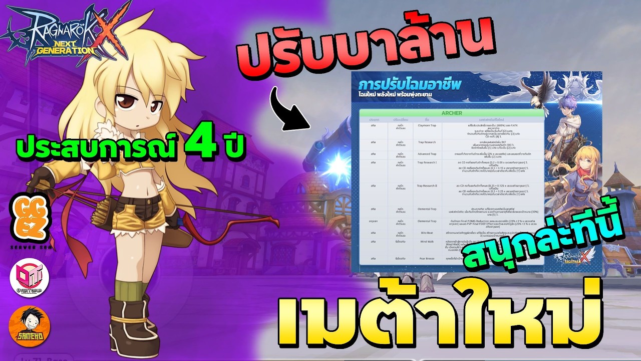 🔴Ragnarok x next generation | ปรับได้บ้ามาก สนุกกันล่ะทีนี้ Knight & Archer