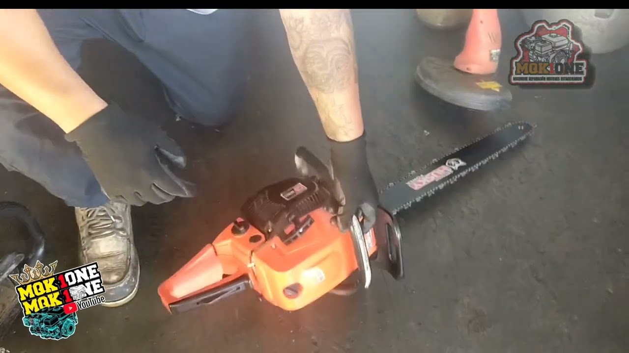 Cómo arrancar una motosierra Husky (como prender )como echar andar //super fácil