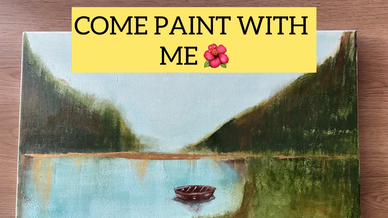Relax & Watch: Silent Calming Landscape Painting - Here’s The Result |Satisfying & Beginner Friendly