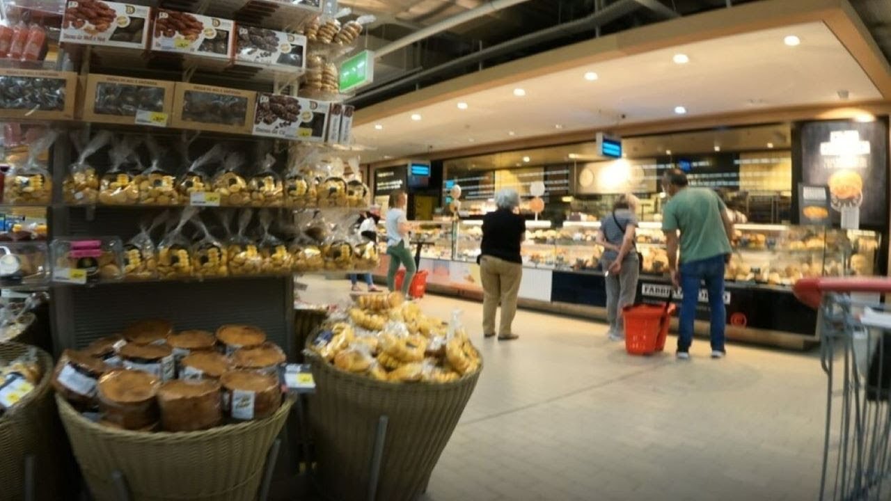 Portugal Supermarkets, Mercados, Shops, Stores Walking Tour May 2022