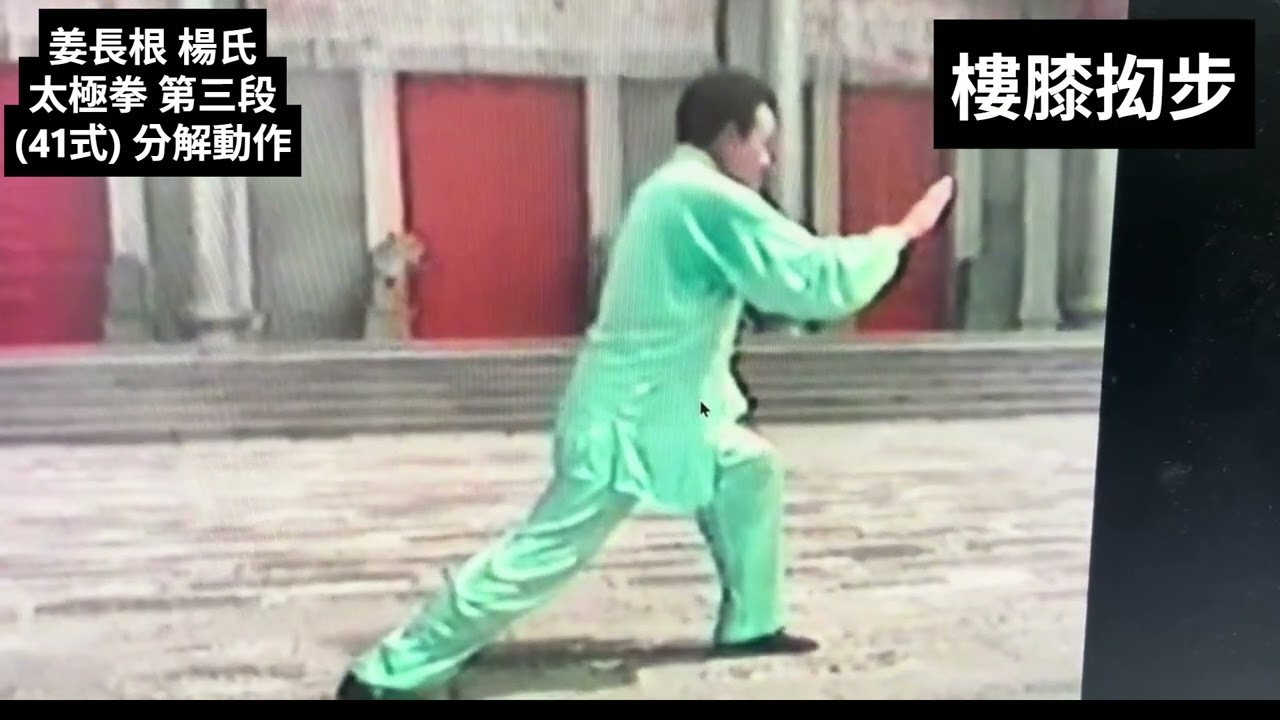 蔡兆基 學太極拳 第三段 41式(全) 雲手側單鞭. 野馬分鬃 玉女穿梭 單鞭下式 金雞獨立.上步七星 退步跨虎 轉身單擺蓮 雙擺蓮 彎弓射虎...