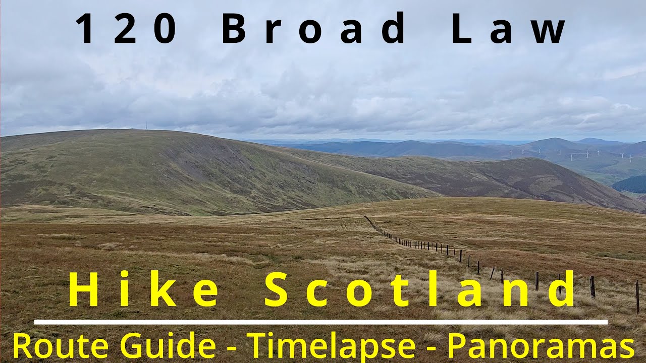 120 Broad Law, Megget Reservoir, Scottish Borders, Scotland. Easy route to navigate with good paths