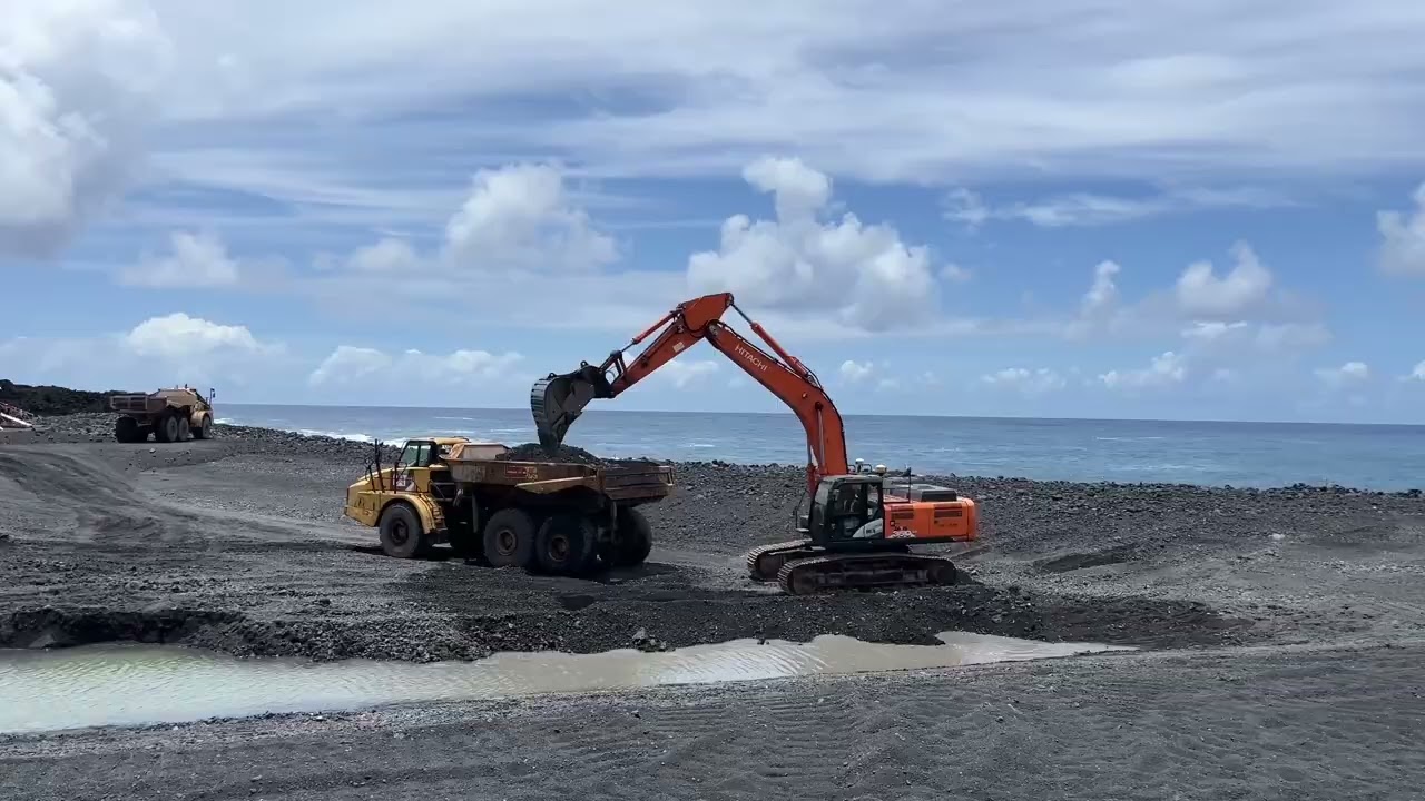 Pohoiki Boat Ramp dredging 6/23/2025