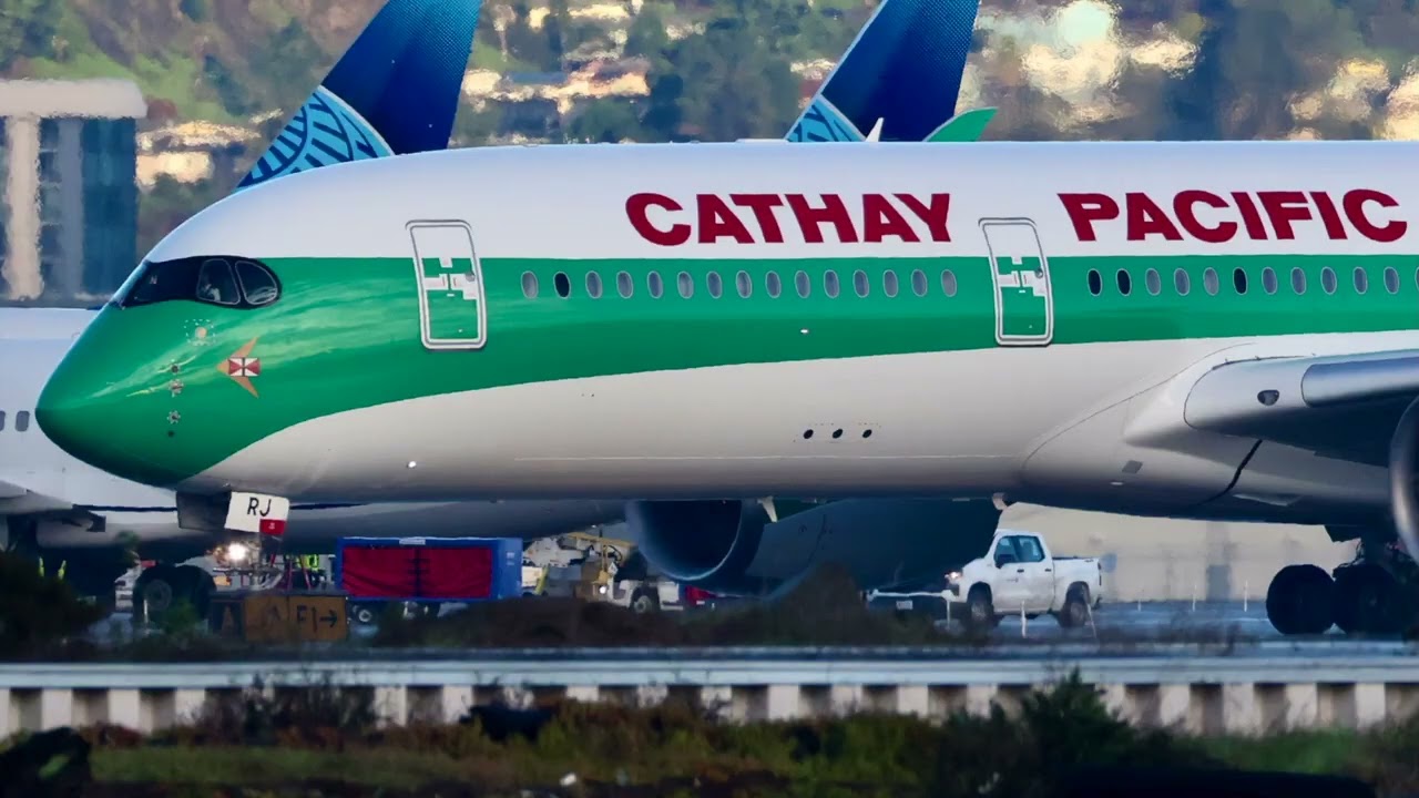 Cathay Pacific’s 80th Anniversary Livery A350 Makes Its Inaugural Flight to San Francisco