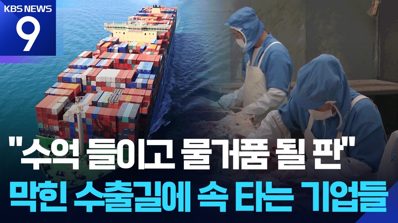 뱃길·하늘길 다 막혔다…중동행 한우도 냉동창고에 [9시 뉴스] / KBS  2026.03.20.