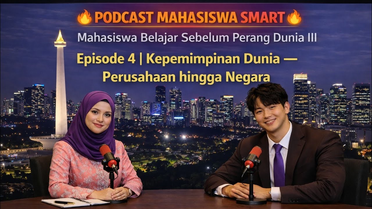 PODCAST MAHASISWA SMART | Ep.4: Kepemimpinan Dunia - Perusahaan hingga Negara | AUSELL Official