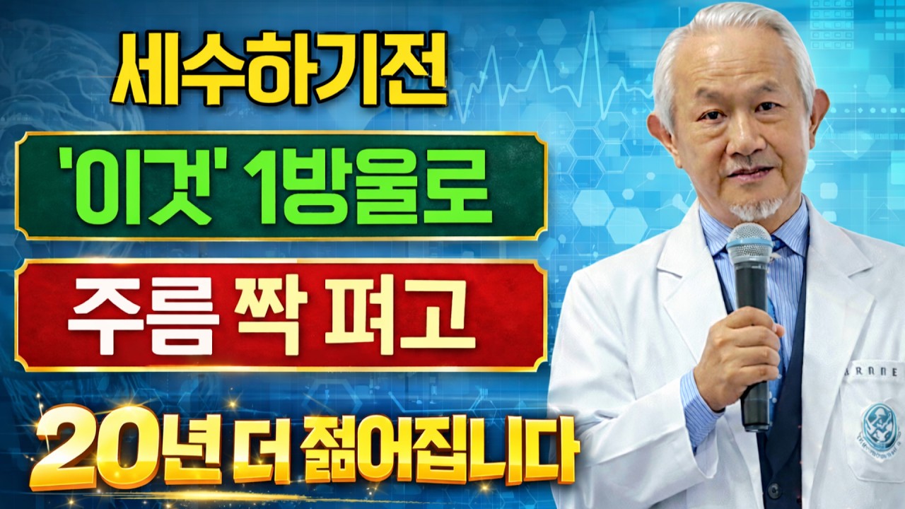 【노인의학 박사 박의사의 건강 조언】2주 만에 주름이 사라집니다! 세수 전 '이것'으로 70대 어르신들도 경험한 놀라운 변화
