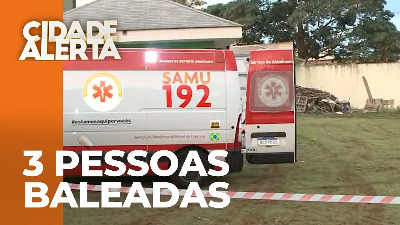 Três pessoas são baleadas próximo ao cemitério de Maringá, uma vítima morreu