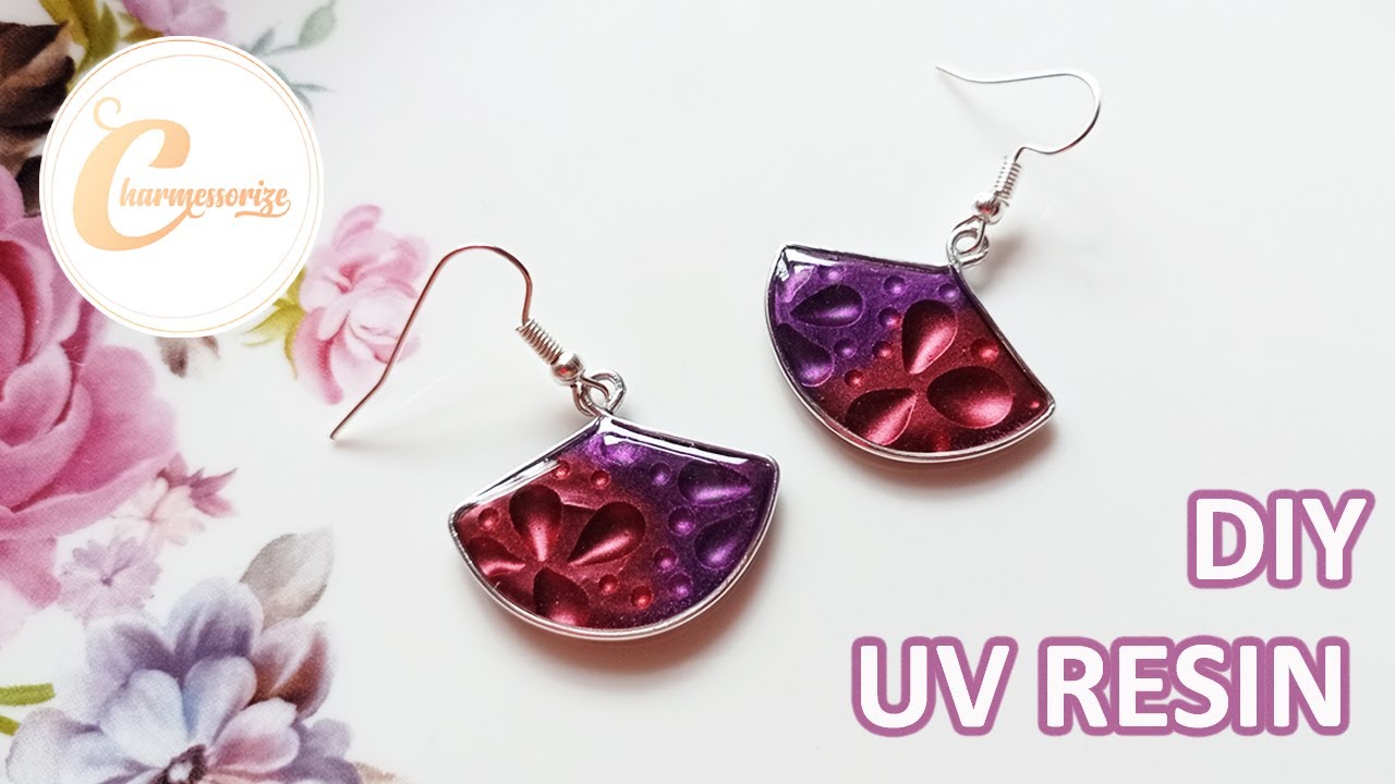 UV レジン | DIY UV Resin Crafts & Accessories| UV resin Earrings | HOW TO MAKE AN UV RESIN JEWELRY?