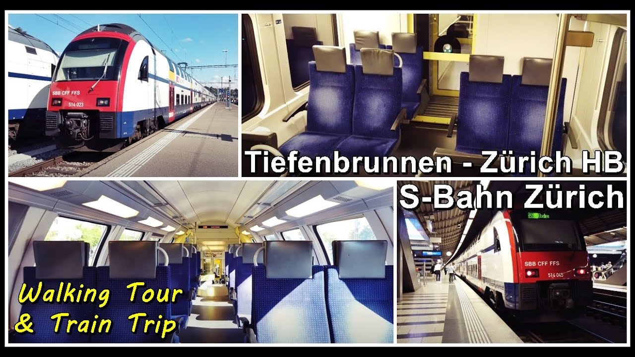 INSIDE SWISS TRAIN / Vom Bahnhof Zürich Tiefenbrunnen zum Zürich HB, Stadt Zürich, Schweiz 2021