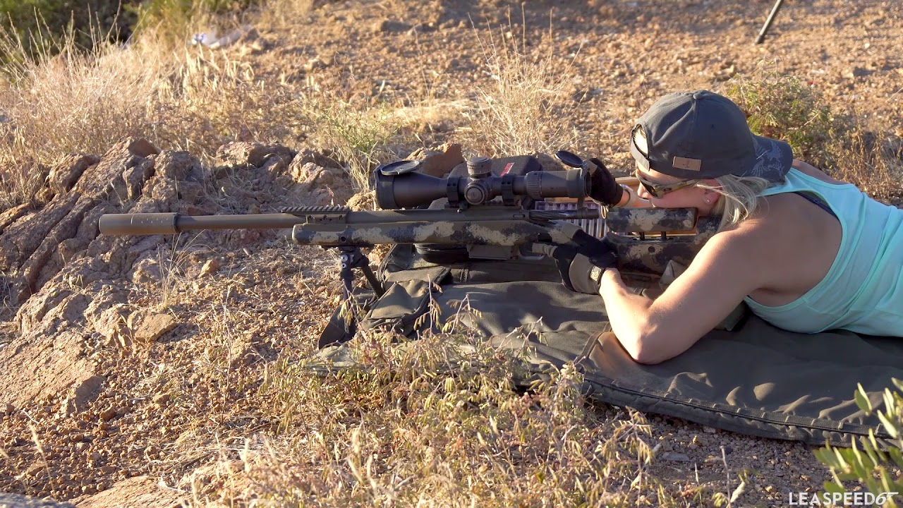 Shooting Stiller Tac30 .308 Suppressed in Open Desert