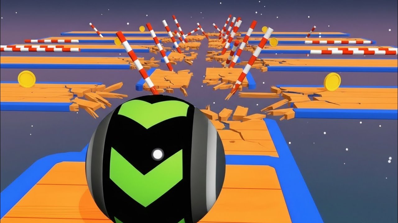 Going Balls SpeedRun Gameplay Level 515517 Sky Rolling Balls 