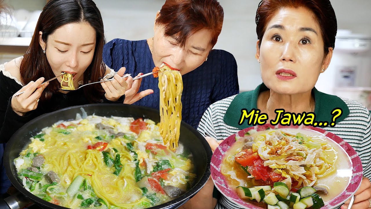 Parah!! Cewek Korea seruput Mie Jawa kayak kereta Whoosh Indonesia! 🤣
