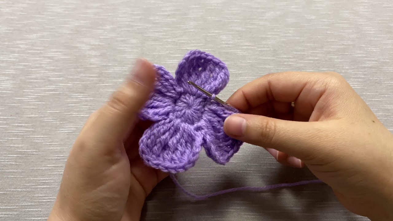 PASO A PASO PARA TEJER FLORES A CROCHET FACIL