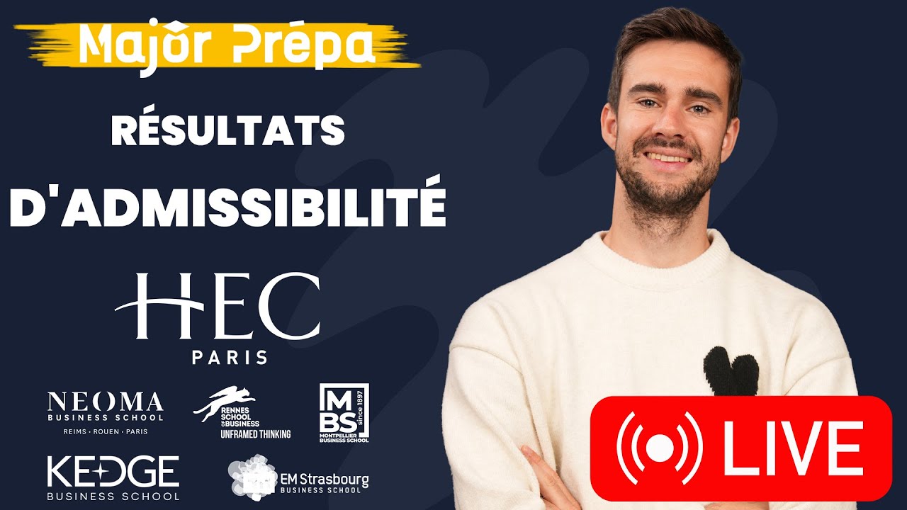 On ouvre les résultats HEC et ECRICOME !