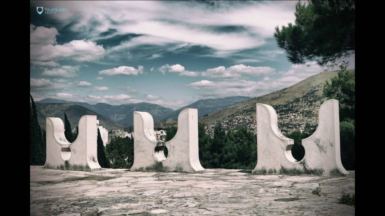 Partisan Memorial Cemetary in Mostar, Bosnia and Herzegovina