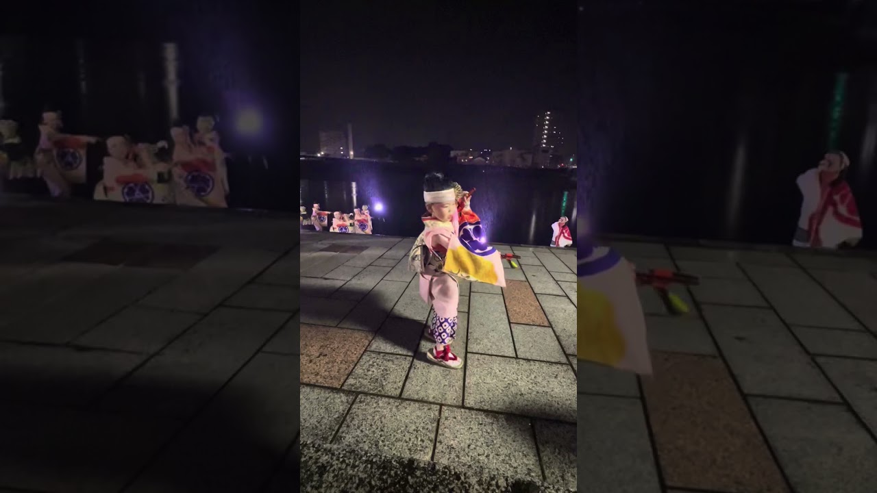よさこい東海道2025  【濱長 花神楽】　チビ神楽ちゃんのソロ演舞！　