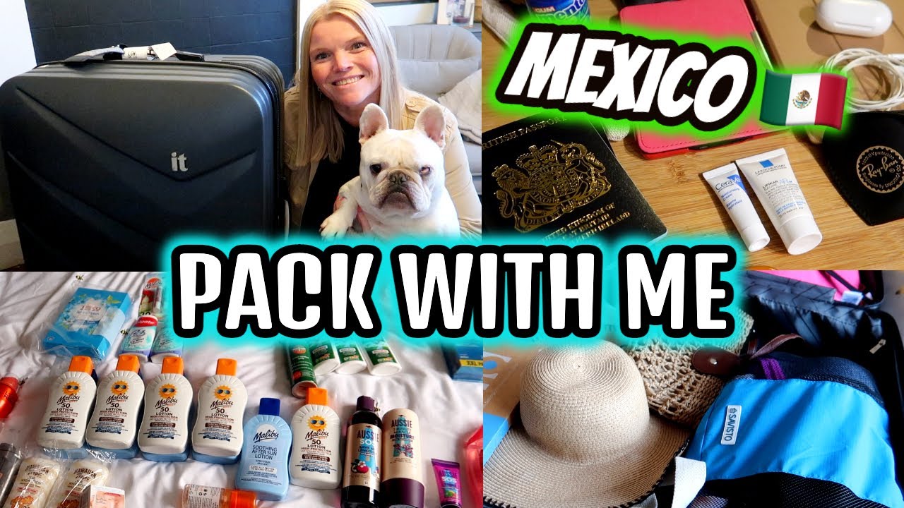 PACK WITH ME FOR MEXICO 🇲🇽 Holiday packing vlog ✈️
