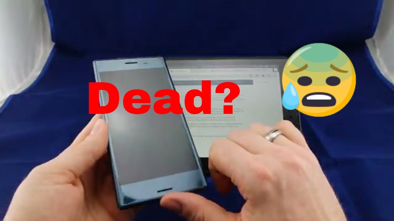 Sony Xperia XZ Premium - no reaction to power button or cable - possible solution