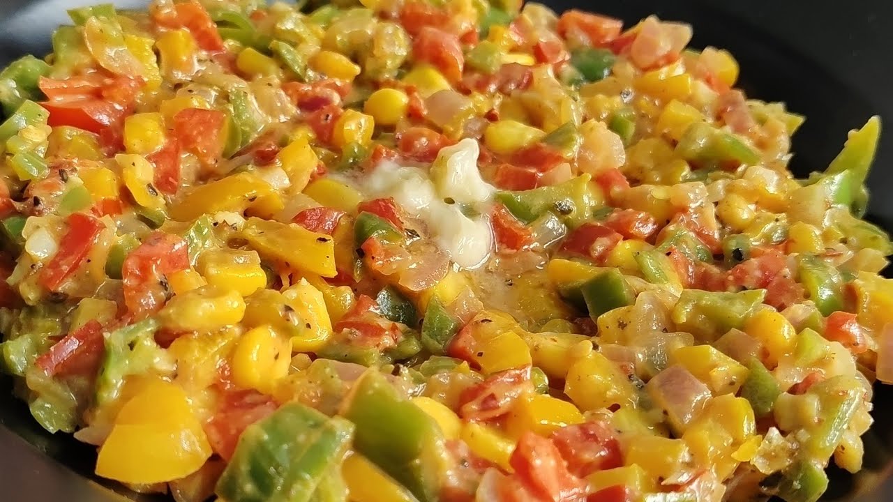 Mexican Flavour Sabji Desi Style | Ready in 6–7 Minutes ❤️ | Easy  Healthy | Quick