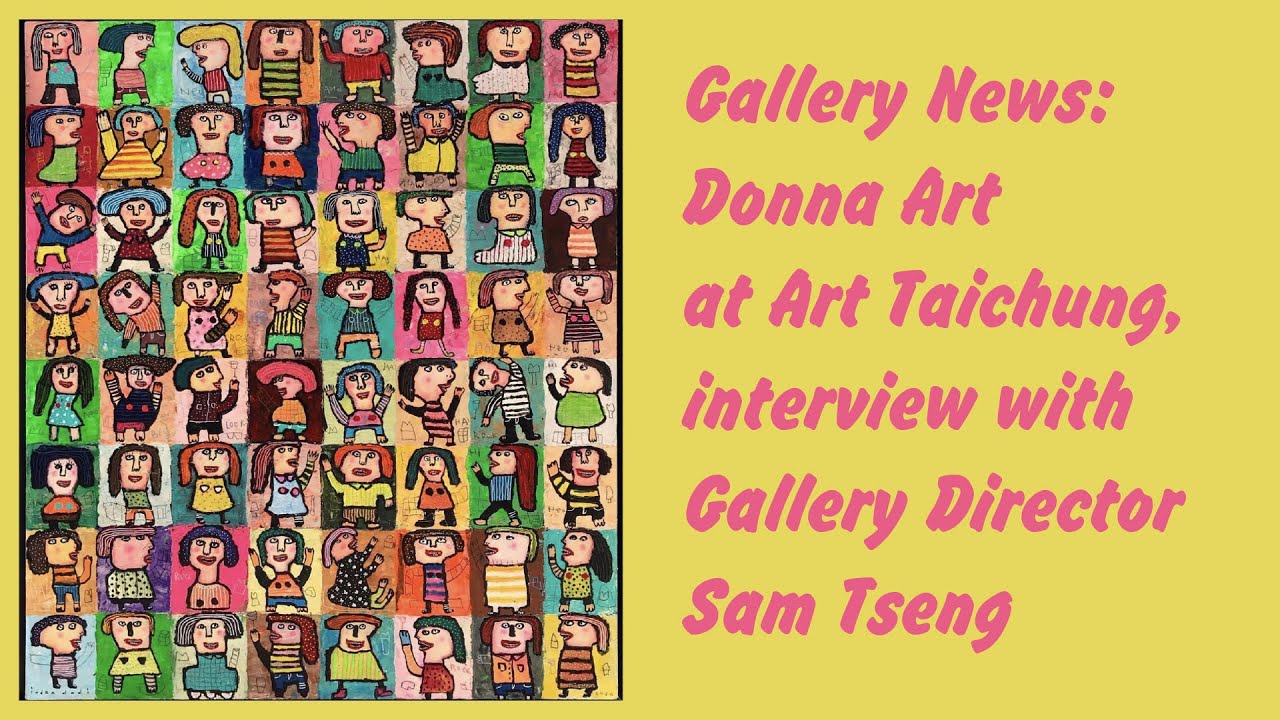 Donna Art at Art Taichung, interview with Gallery Director Sam Tseng. Painting by Indonesian artist