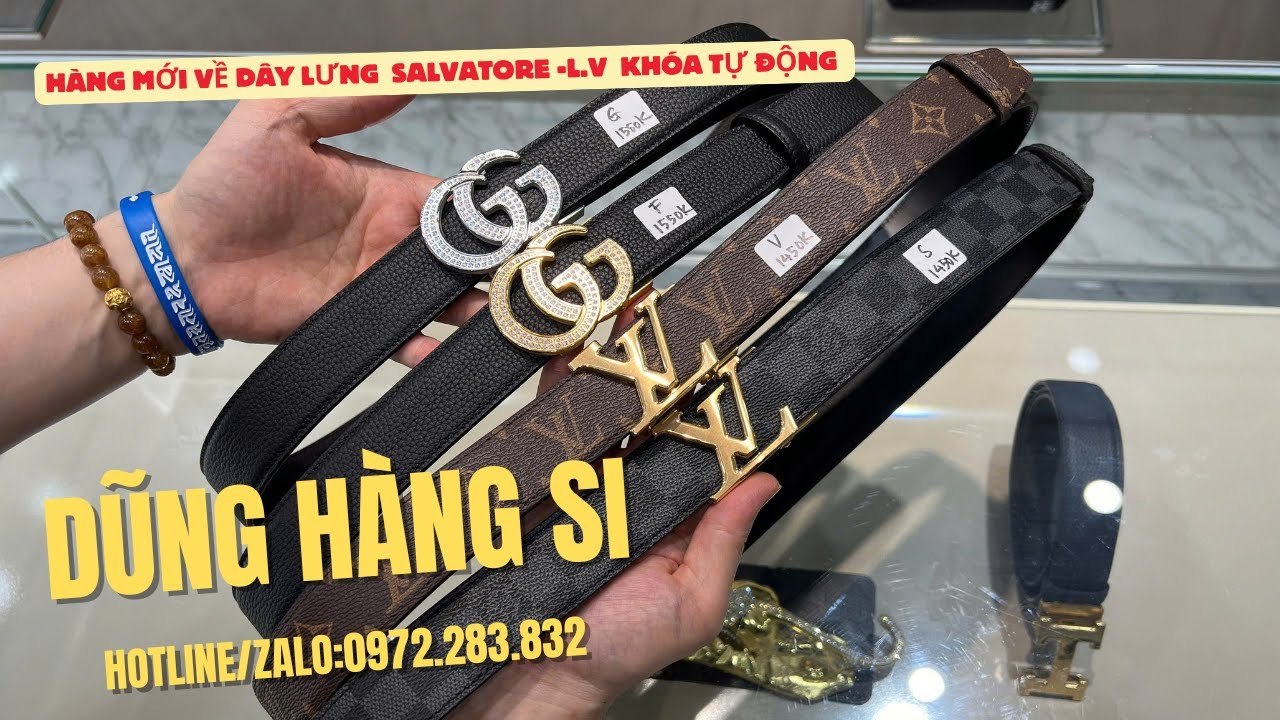 Dây Lưng Khóa Tự Động Salvatore- L.V Mẫu Cực Đẹp Cập Bến