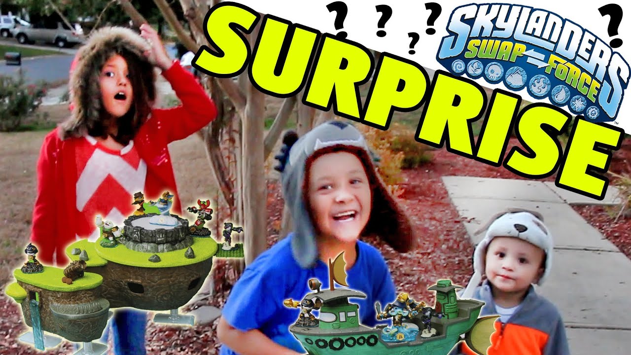 Игрушка-сюрприз Skylanders — FunPlay HideAway Skylands и корабль Флинна + ещё аксессуары Swap For...