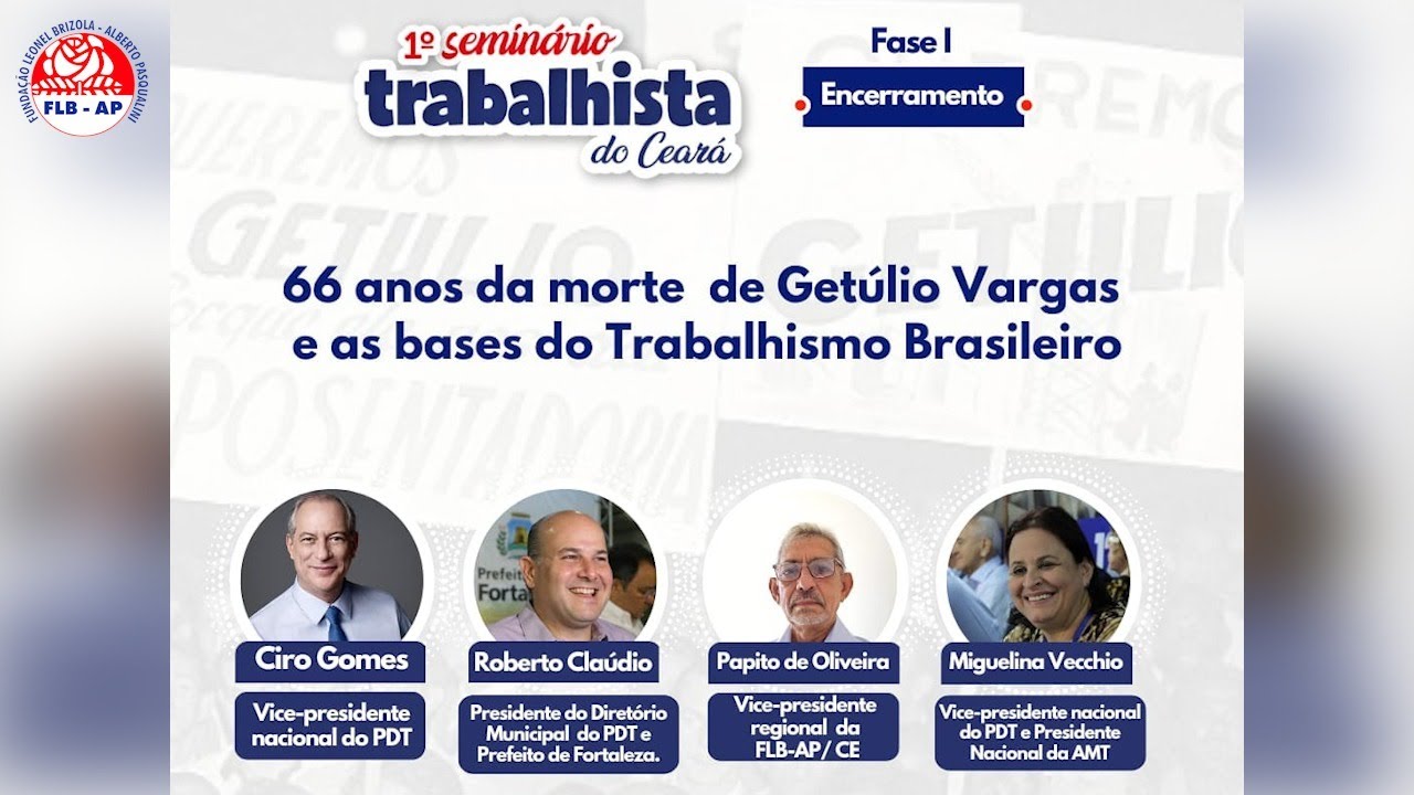 FLB-AP I 1&ordm; Semin&aacute;rio Trabalhista do Cear&aacute; - Encerramento com Ciro Gomes