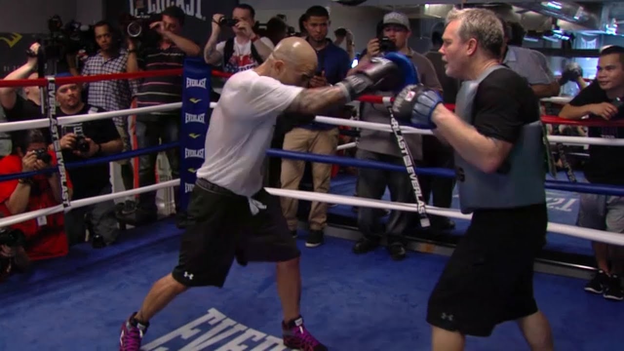 Cotto vs. Martinez- Miguel Cotto media workout highlight video