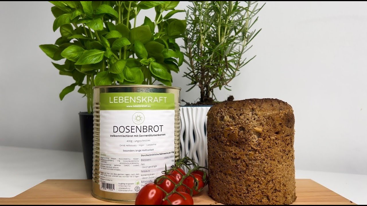 Lang haltbares Dosenbrot | Lebenskraft | 10 Jahre Mindesthaltbarkeit