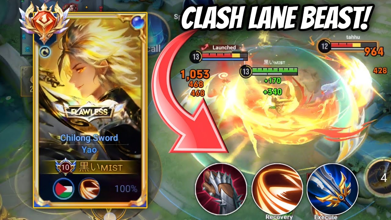 Yao Clash Lane is Back 🔥 Insanely powerful in clash? Honor of kings