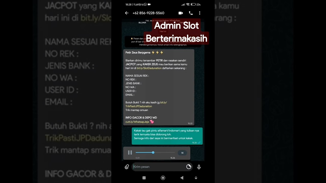 Pesan Moral Untuk Admin Slot