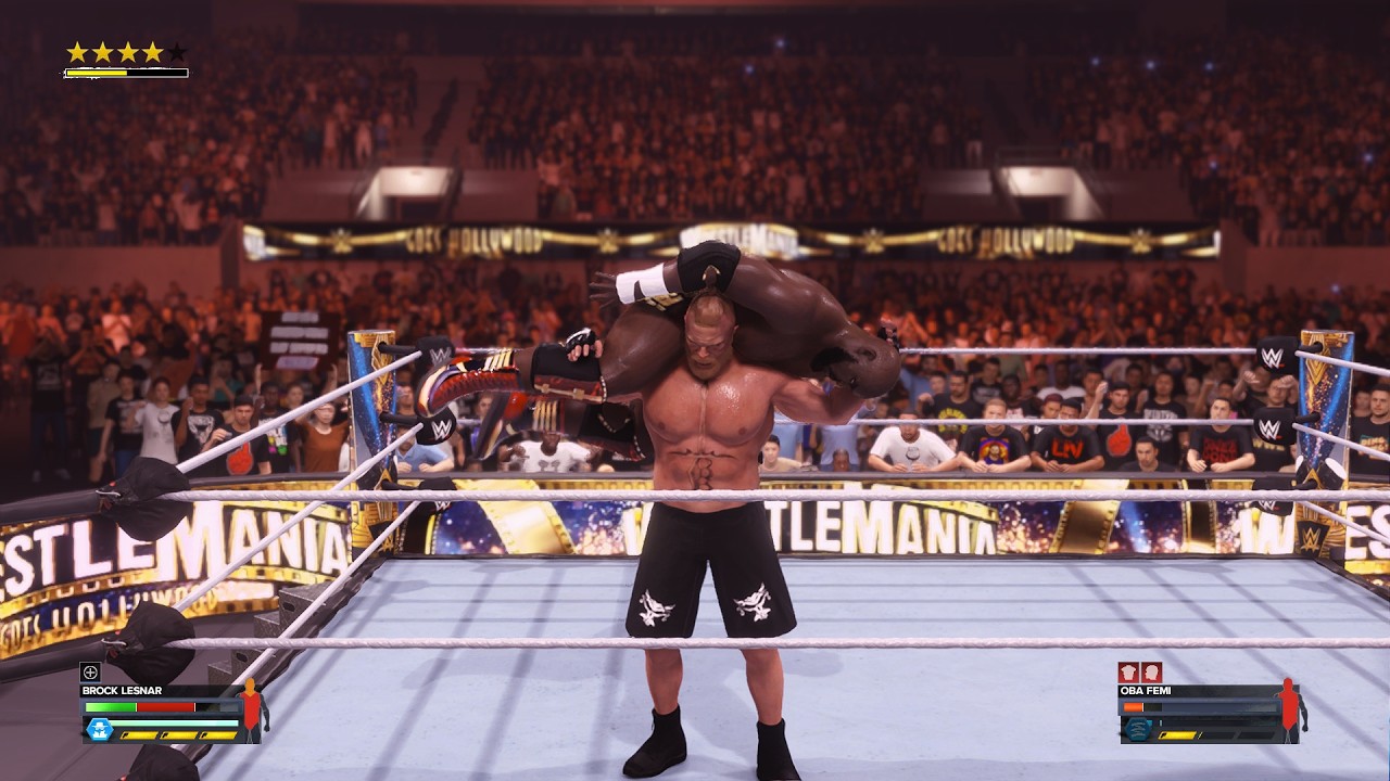 Beast vs Powerhouse! Brock Lesnar vs Oba Femi – WrestleMania 2026 | WWE 2K24