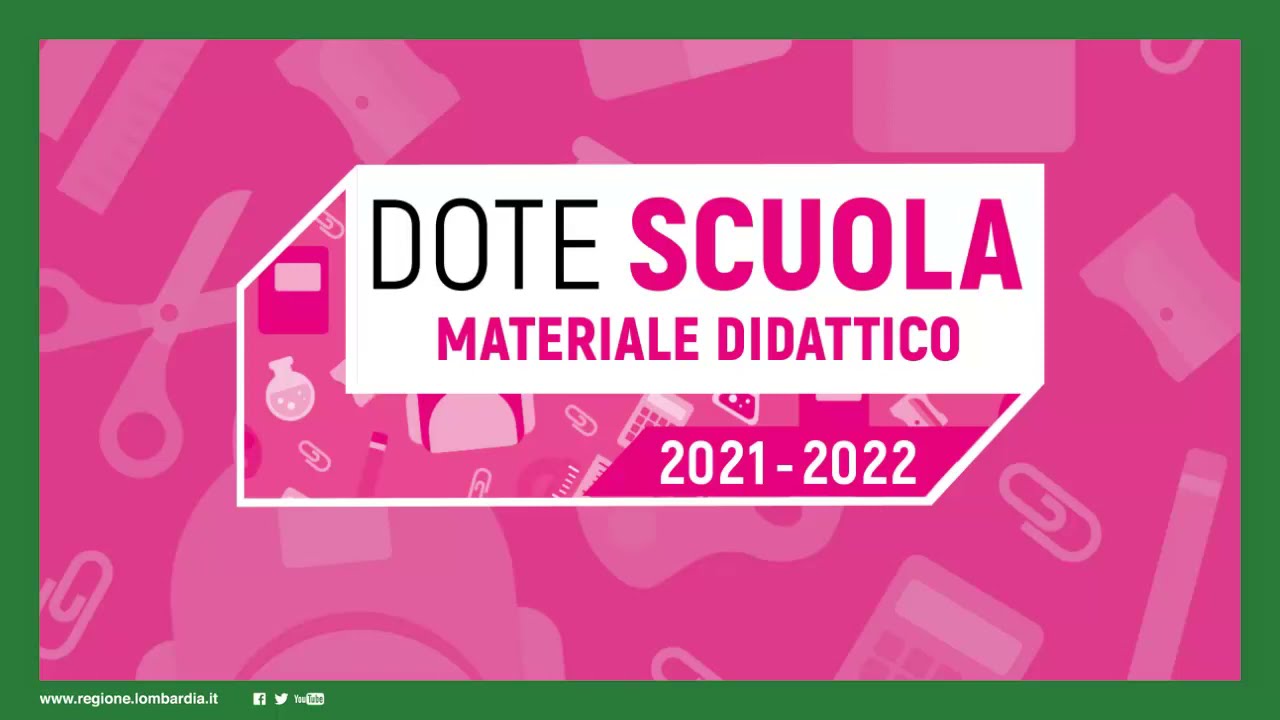 Dote Scuola 2021-2022 | Materiale Didattico