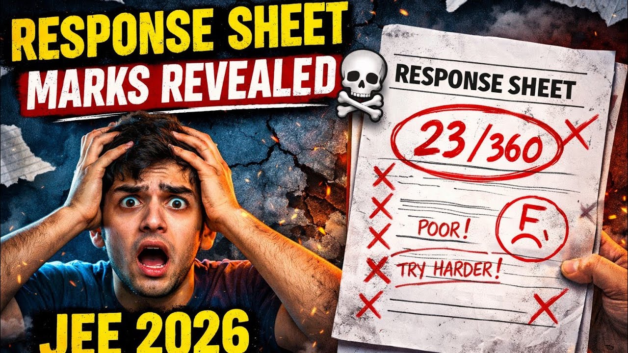 RESPONSE SHEET OUT 💀|| MARKS REVEALED  💯|| 24 JAN 🥀|| JEE 2026 || The JEE Insider 🗿