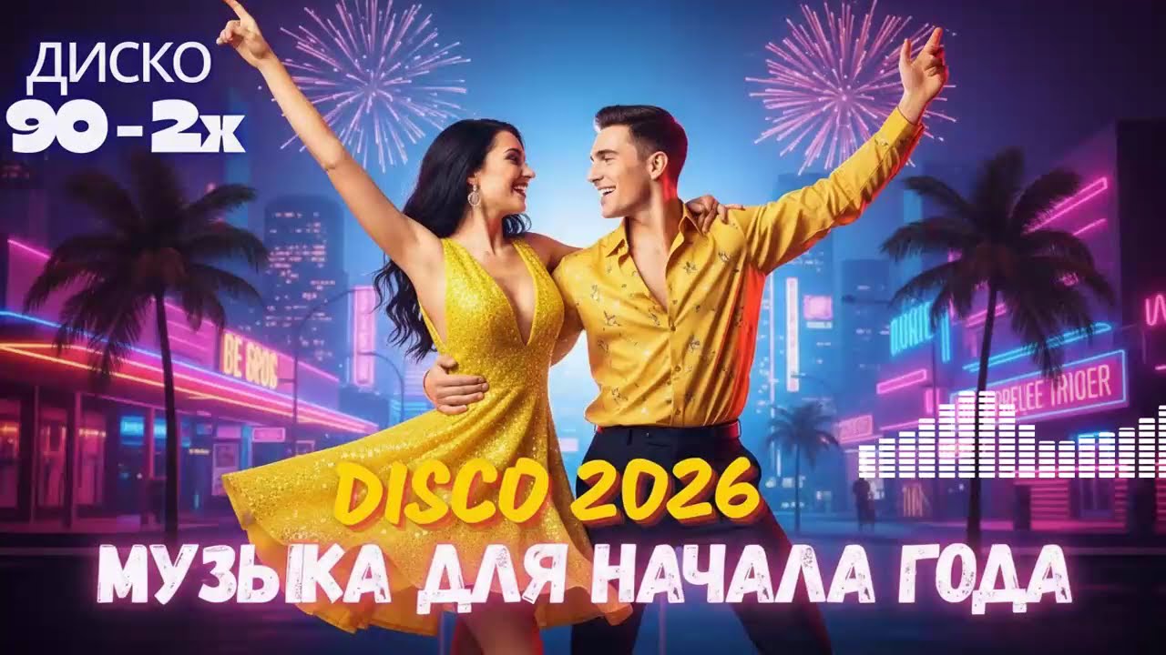 Ретро Дискотека 90-х: Праздничная Музыка для встречи Нового 2026 года.