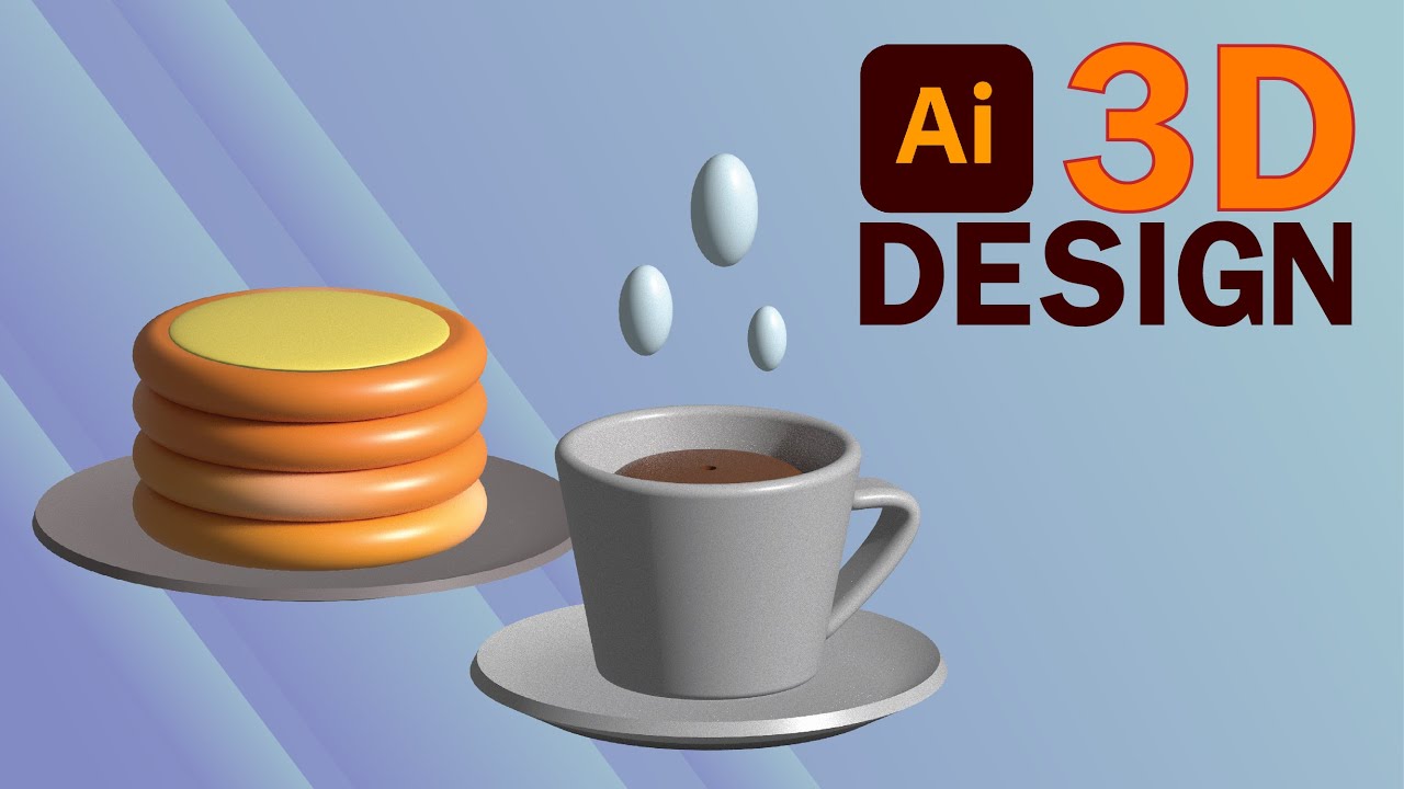 Quick and Easy 3D Design that you can try in Illustrator | 3d design in Illustrator
