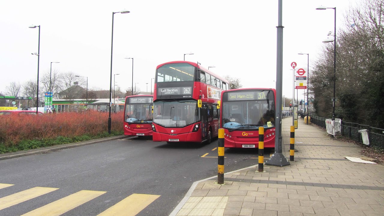 Buses In Beckton, East London.