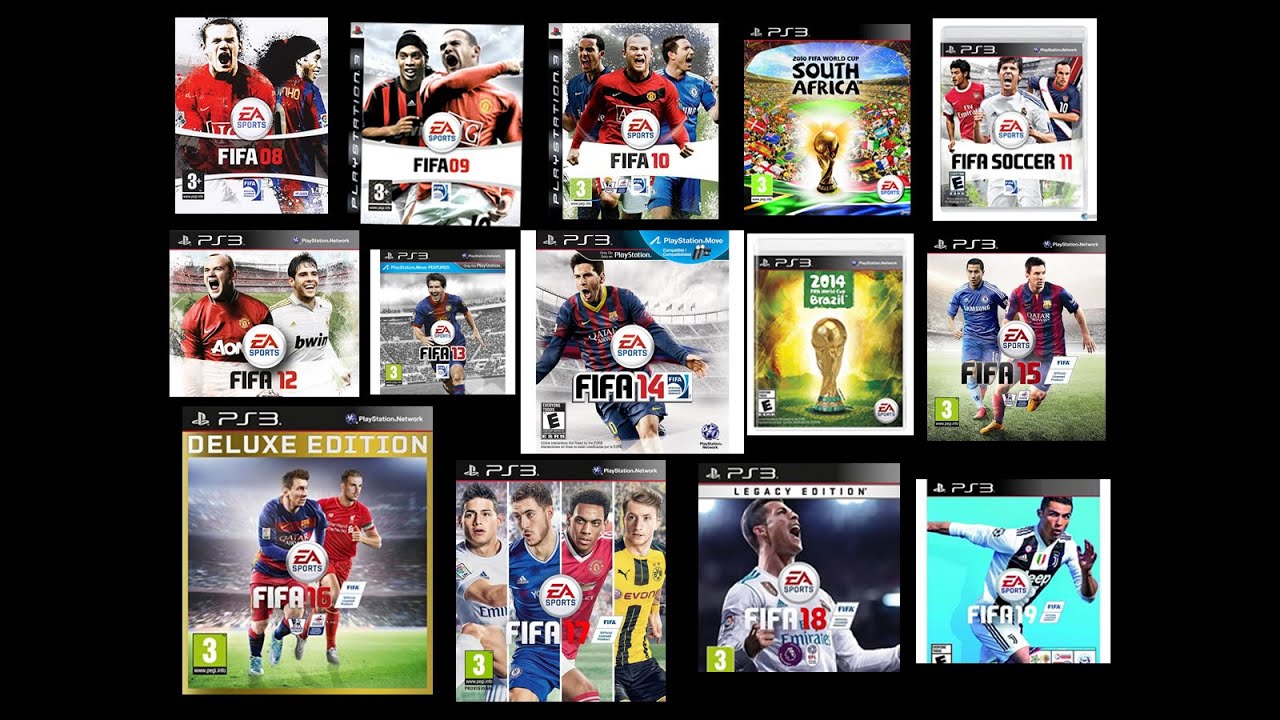 FIFA PS3 - TODOS LOS FIFAS QUE SALIERON PARA PS3 + DIFERENTES PARTIDOS - DIFERENTES COMENTARISTAS