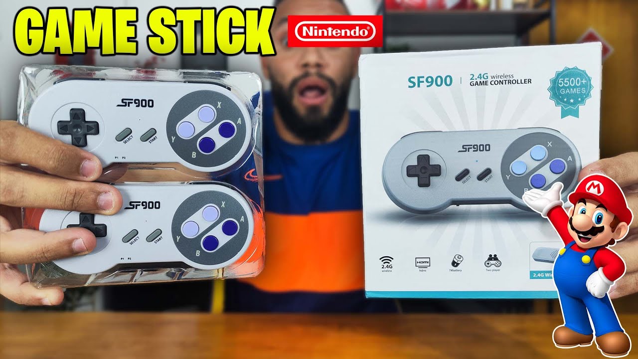 SF900 - O MELHOR GAME STICK DE JOGOS SUPER NINTENDO E SNES (LIGANDO E TESTANDO)