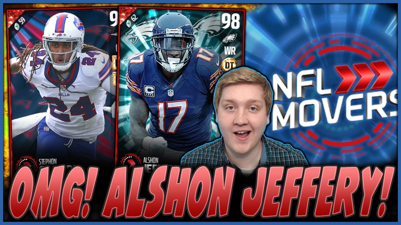 OMG! 98 ALSHON JEFFERY! | NFL MOVERS STEPHON GILMORE! | MUT 17 PACK OPENING