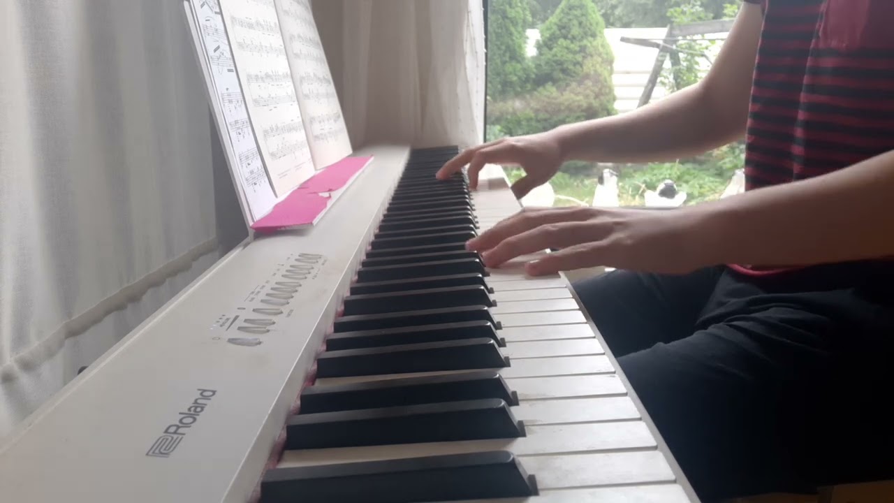 Progress video, 9.7.2022, Erik Satie Gnossienne 1