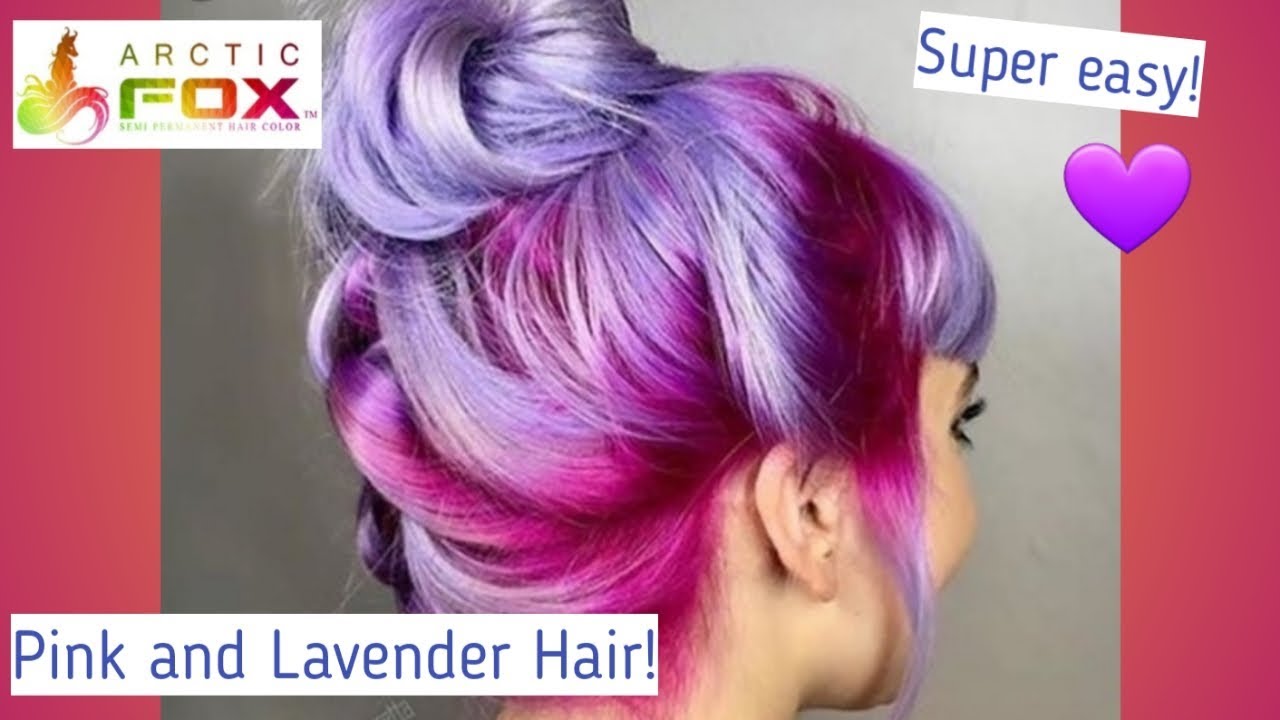 Pink Roots with Lavender Hair using Arctic Fox!