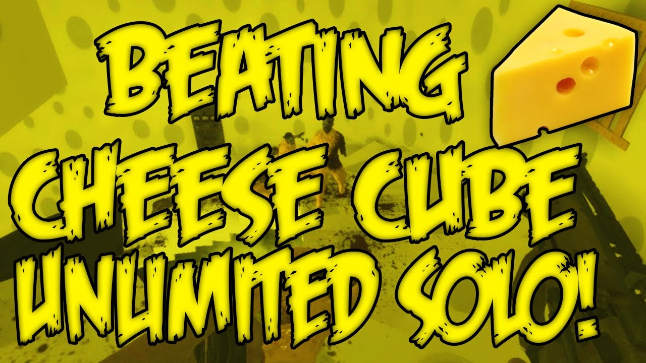 Custom Zombies - Beating Cheese Cube Unlimited Solo! (CoD WaW)