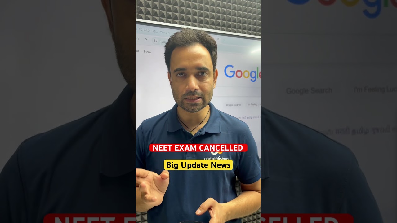 NEET EXAM CANCELLED | Big News #neet2026