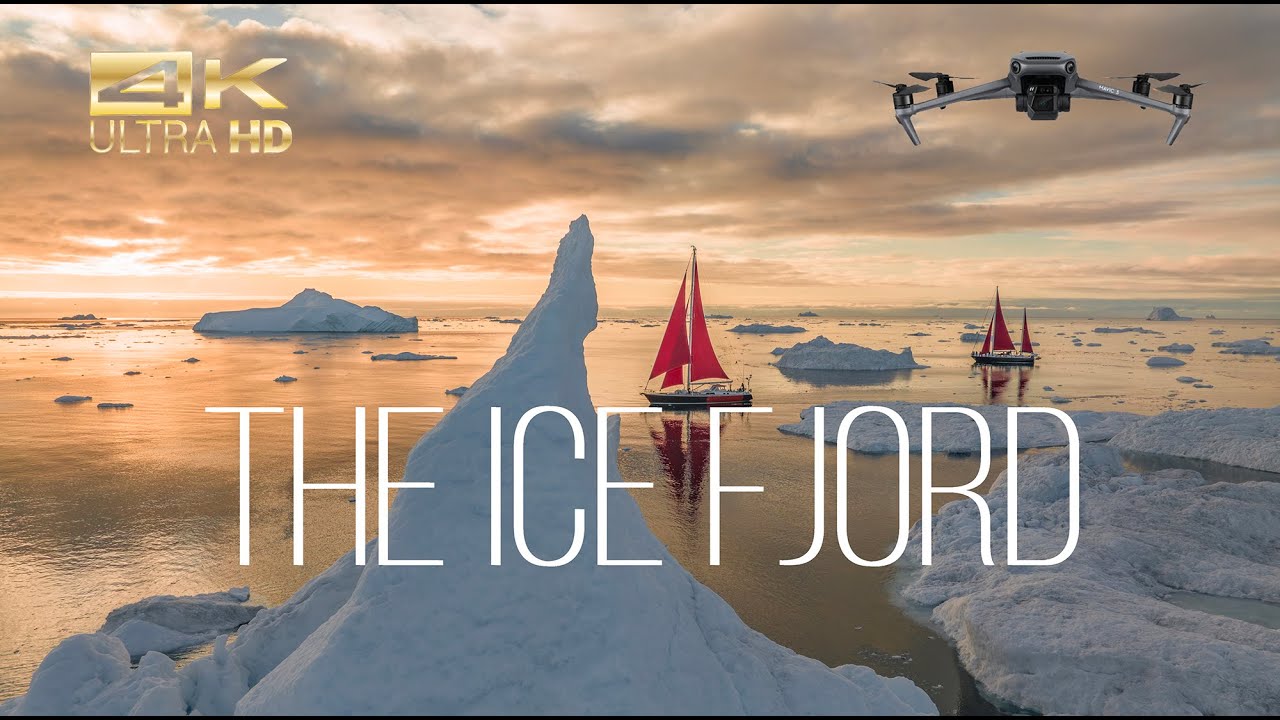 THE ICE FJORD in Greenland - 4k cinematic drone video